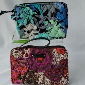 Vera Bradley Cosmetic Case and Wristlet Accordion Wallet